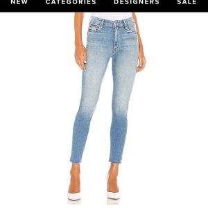 MOTHER jeans The Looker Fray High Waisted